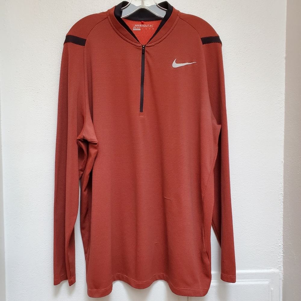 Nike Quarter Zip Long Sleeve Golf Shirt Size 2x